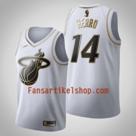 NBA Miami Heat Trikot Tyler Herro 14 Nike 2019-2020 Weiß Golden Edition Swingman - Herren